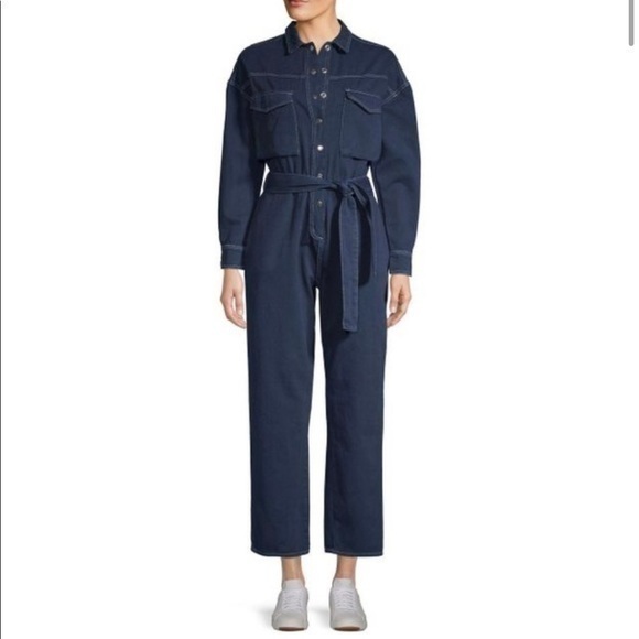 SOLD!! Lea & Viola Blue Jumpsuit - Picture 3 of 11